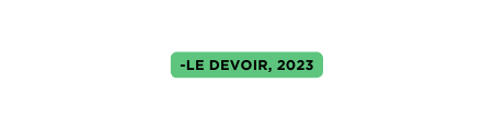 Le Devoir 2023