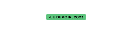 Le Devoir 2023