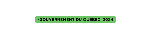 Gouvernement du Québec 2024